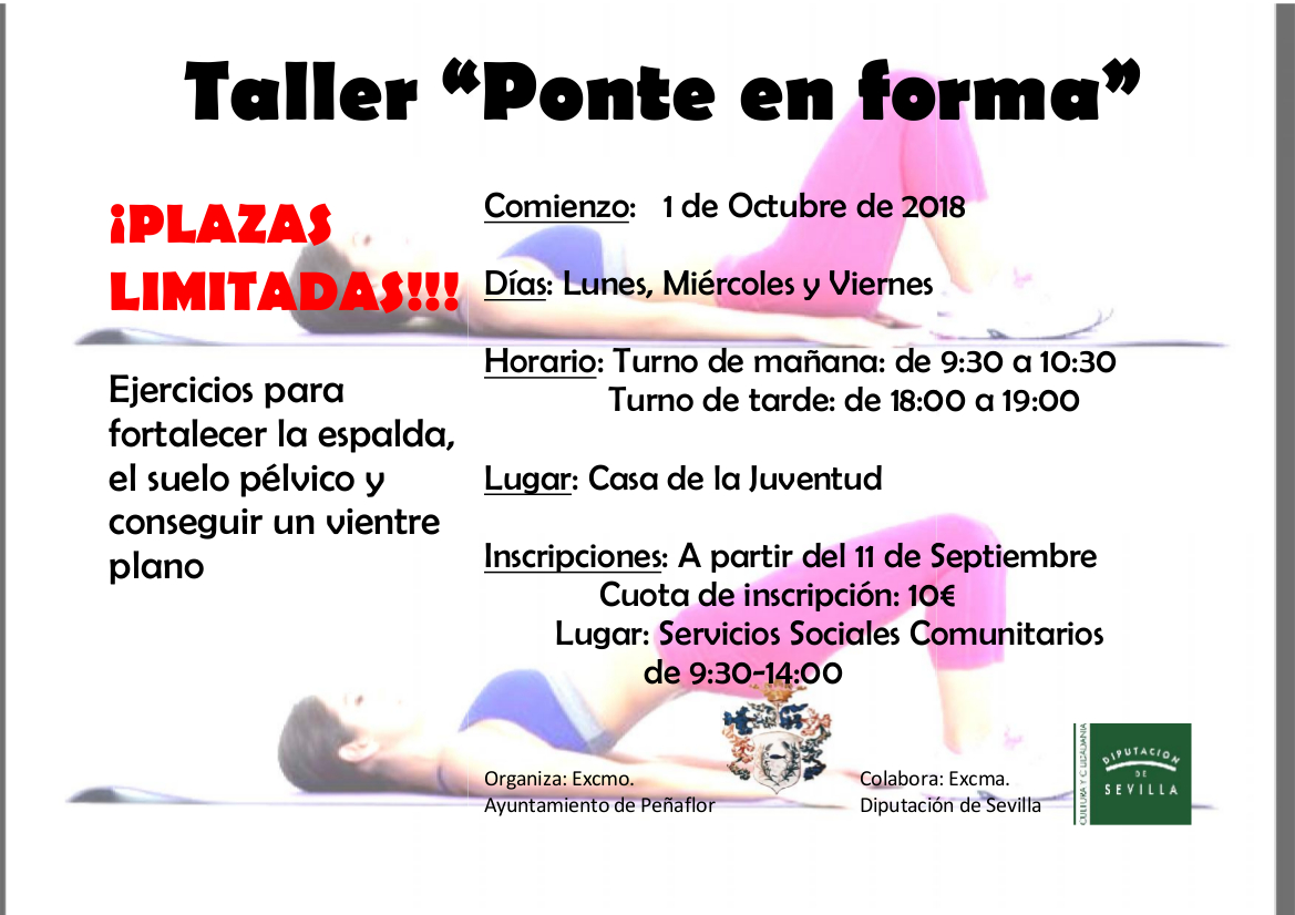 cartel ponte en forma 2018